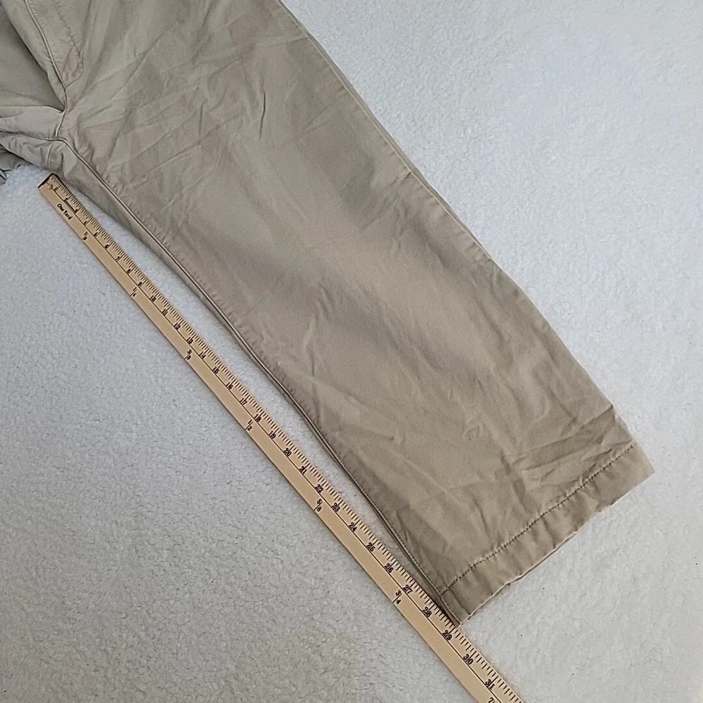 Eddie Bauer Pants‎ Men's 38 Beige Ruston Fit Pleated Cuffed Dress Baggy 38x30